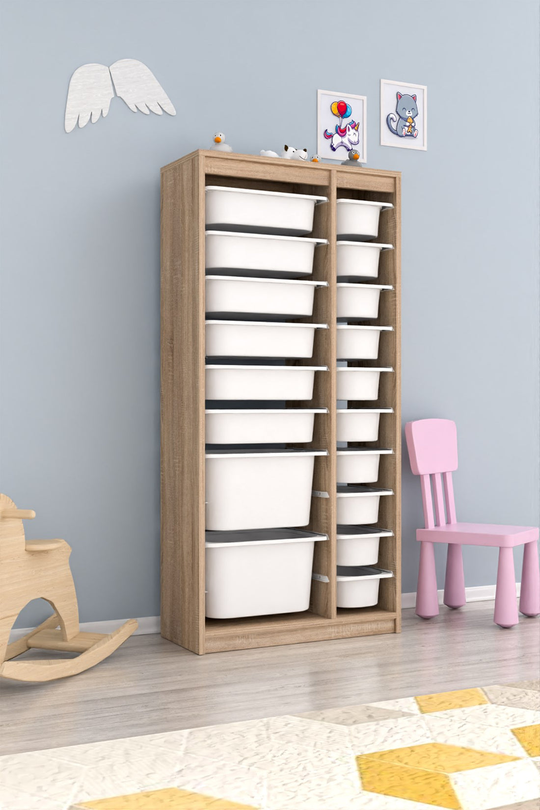 Alara XS 18 Sepetli Çok Amaçlı Kiler Dolabı Beyaz