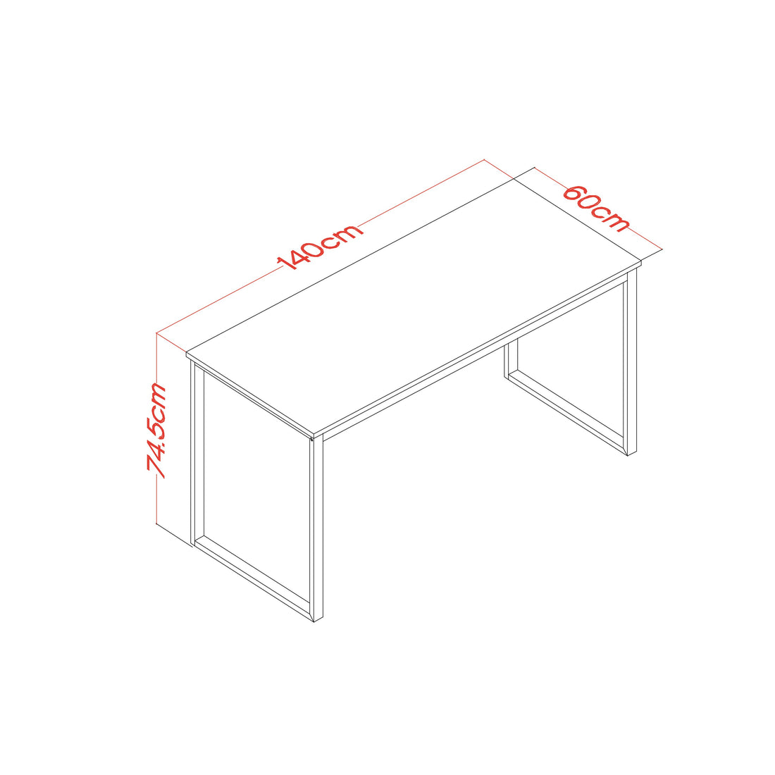 Max Mood 60 x 140 cm Çalışma Masası	