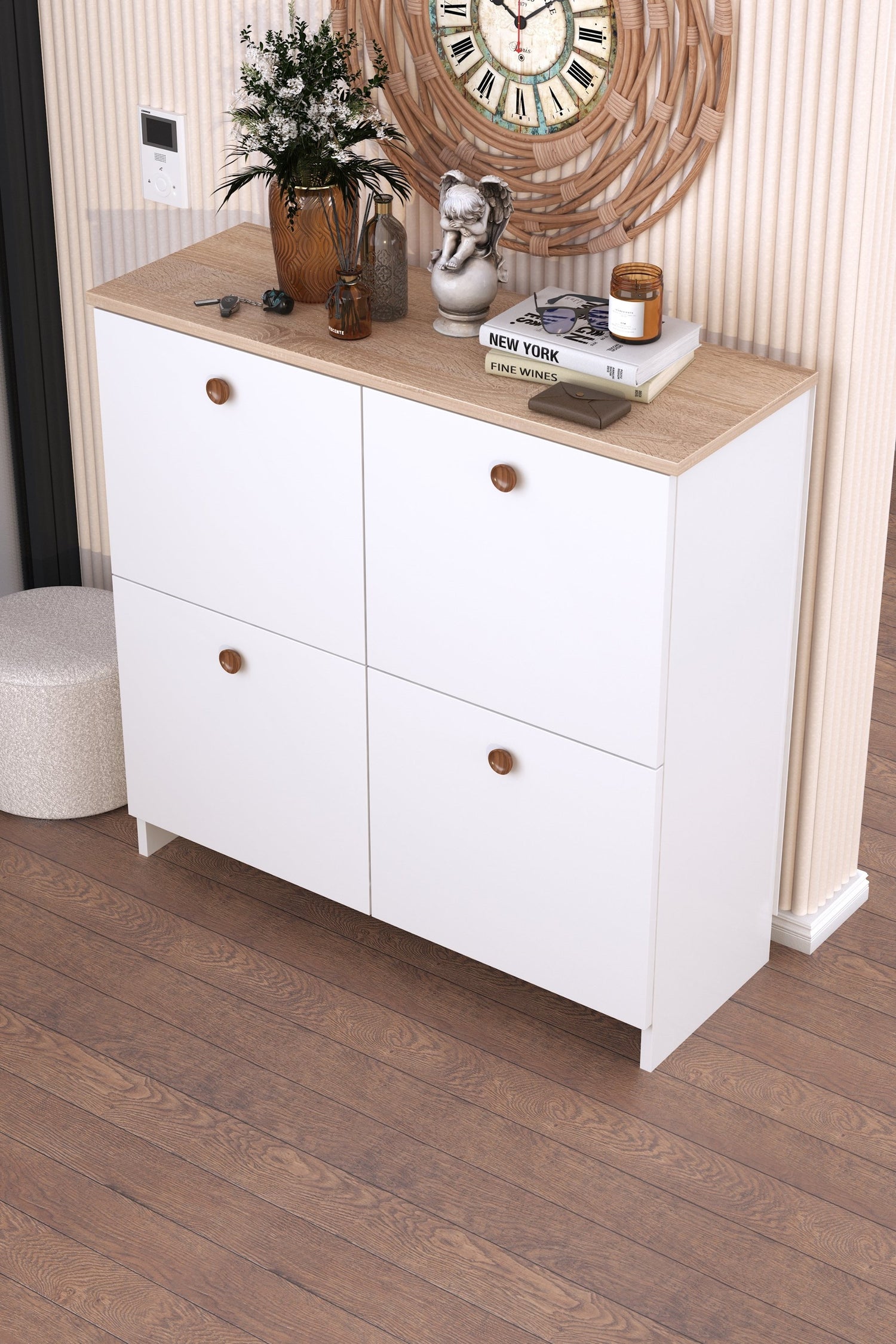 4 Kapaklı Çok Amaçlı Dolap - Küp Ayakkabı Dolabıshop_this_look_amDhCa