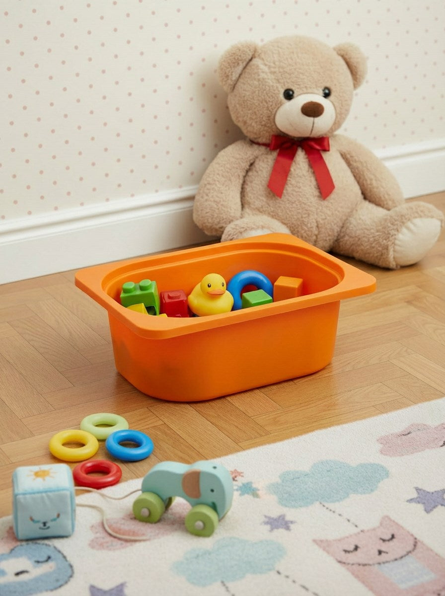 Turuncu Mini Saklama Sepeti, Çok Amaçlı Dolaplarla Uyumlu