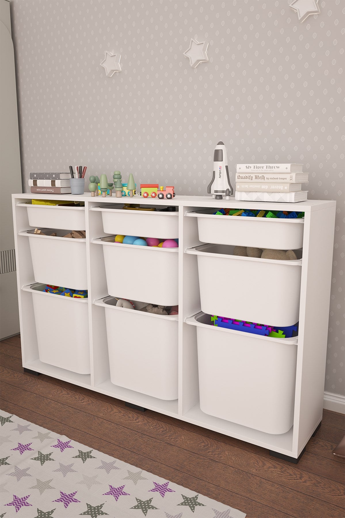 Bofi Ultra Çok Amaçlı Mutfak Dolabı, Kiler Dolabı 3+3+3 9 Sepetli