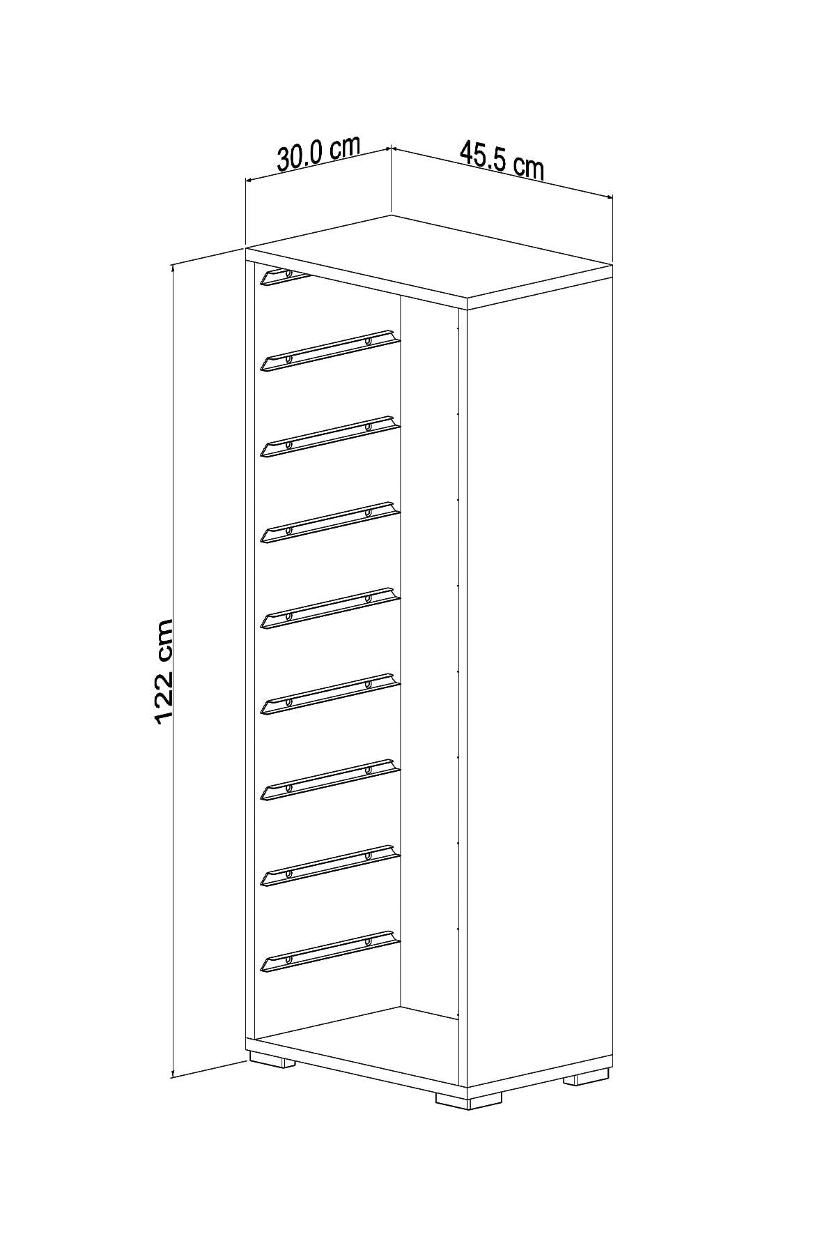 Zola 7 Sepetli Dolap Oyuncak Dolabı Çok Amaçlı Mutfak Banyo Kiler Dolabı Mavi Beyaz