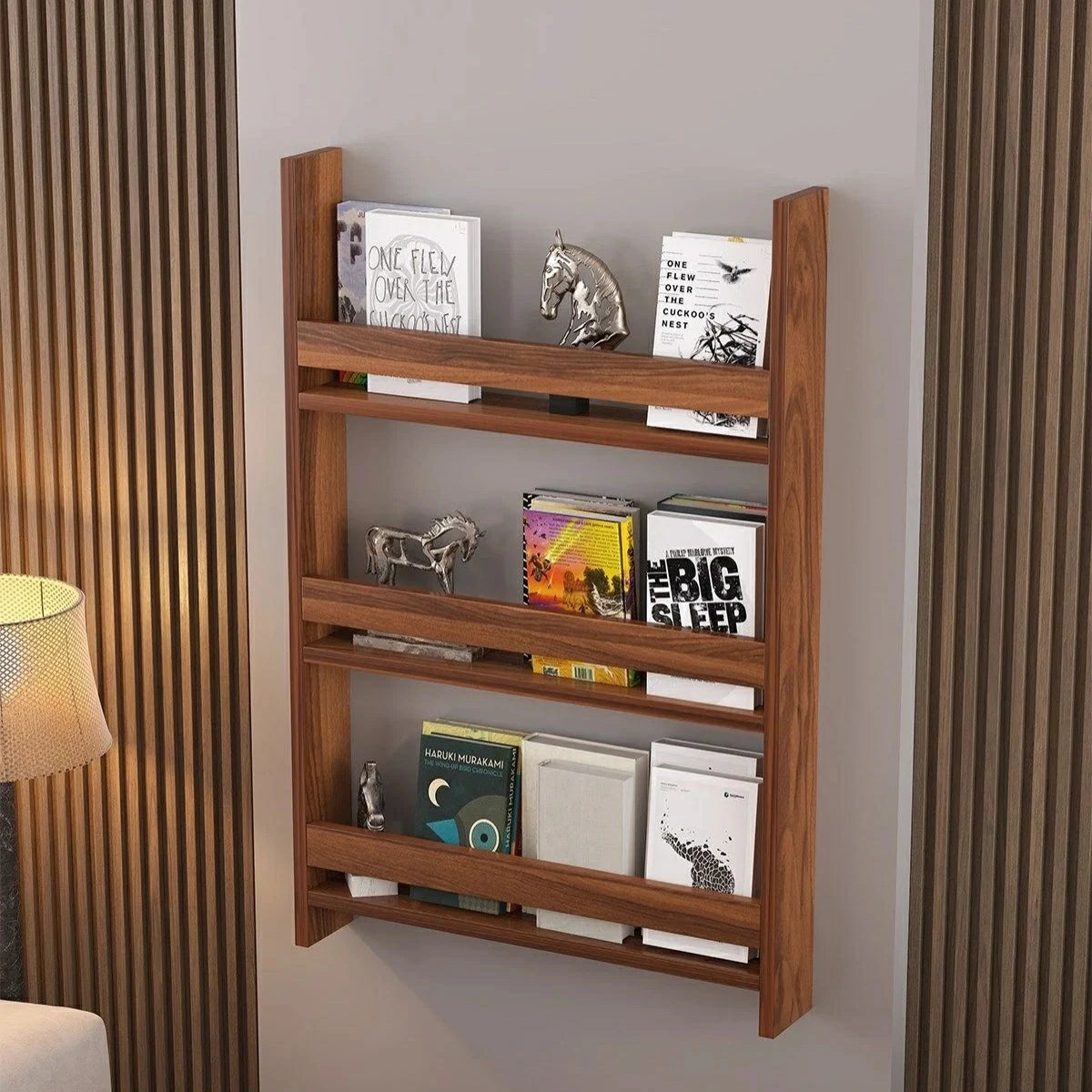 Artemis Montessori Tarzı Çocuk Odası 3 Raflı Kitaplık Ceviz