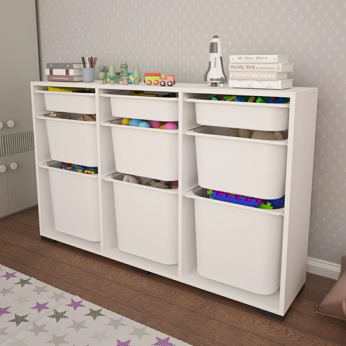 Bofi Ultra Çok Amaçlı Mutfak Dolabı, Kiler Dolabı 3+3+3 9 Sepetli