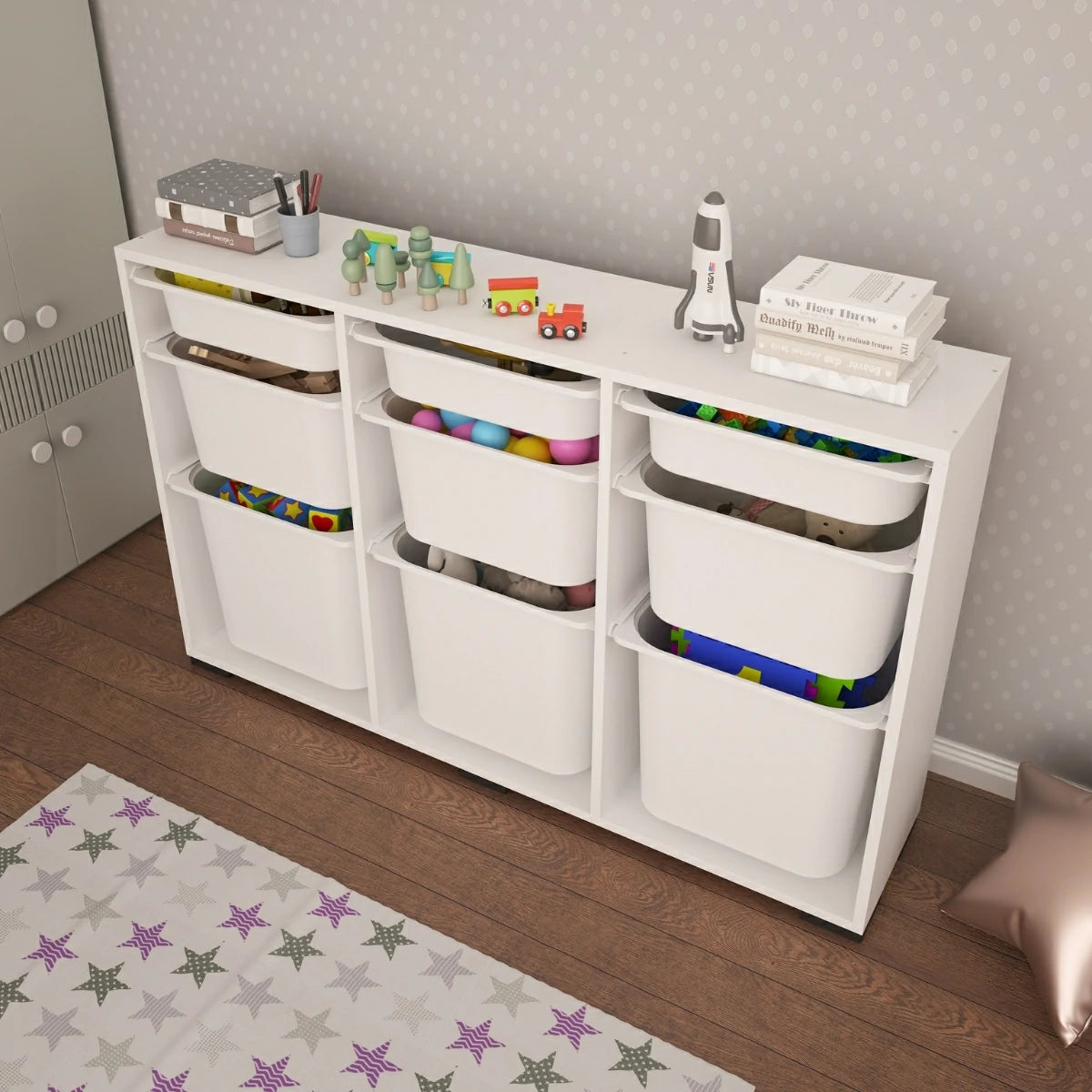 Bofi Ultra Çok Amaçlı Mutfak Dolabı, Kiler Dolabı 3+3+3 9 Sepetli