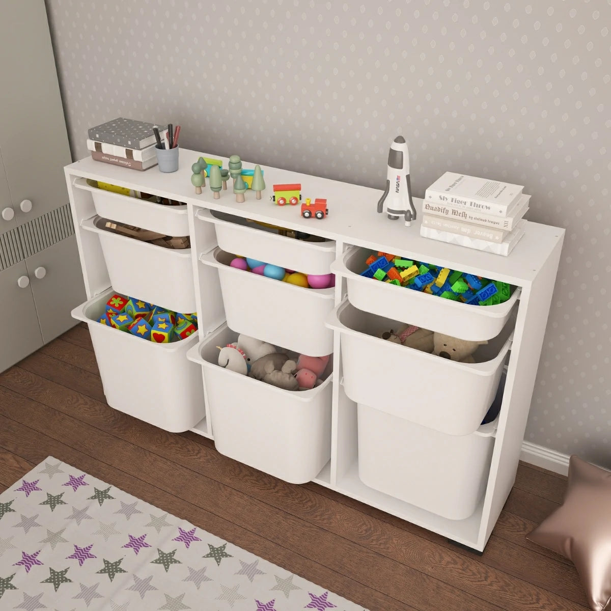 Bofi Ultra Çok Amaçlı Mutfak Dolabı, Kiler Dolabı 3+3+3 9 Sepetli