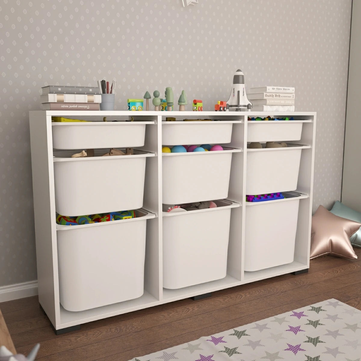 Bofi Ultra Çok Amaçlı Mutfak Dolabı, Kiler Dolabı 3+3+3 9 Sepetli