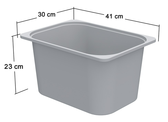 Gri Derin Saklama Sepeti, Çok Amaçlı Dolaplarla Uyumlu