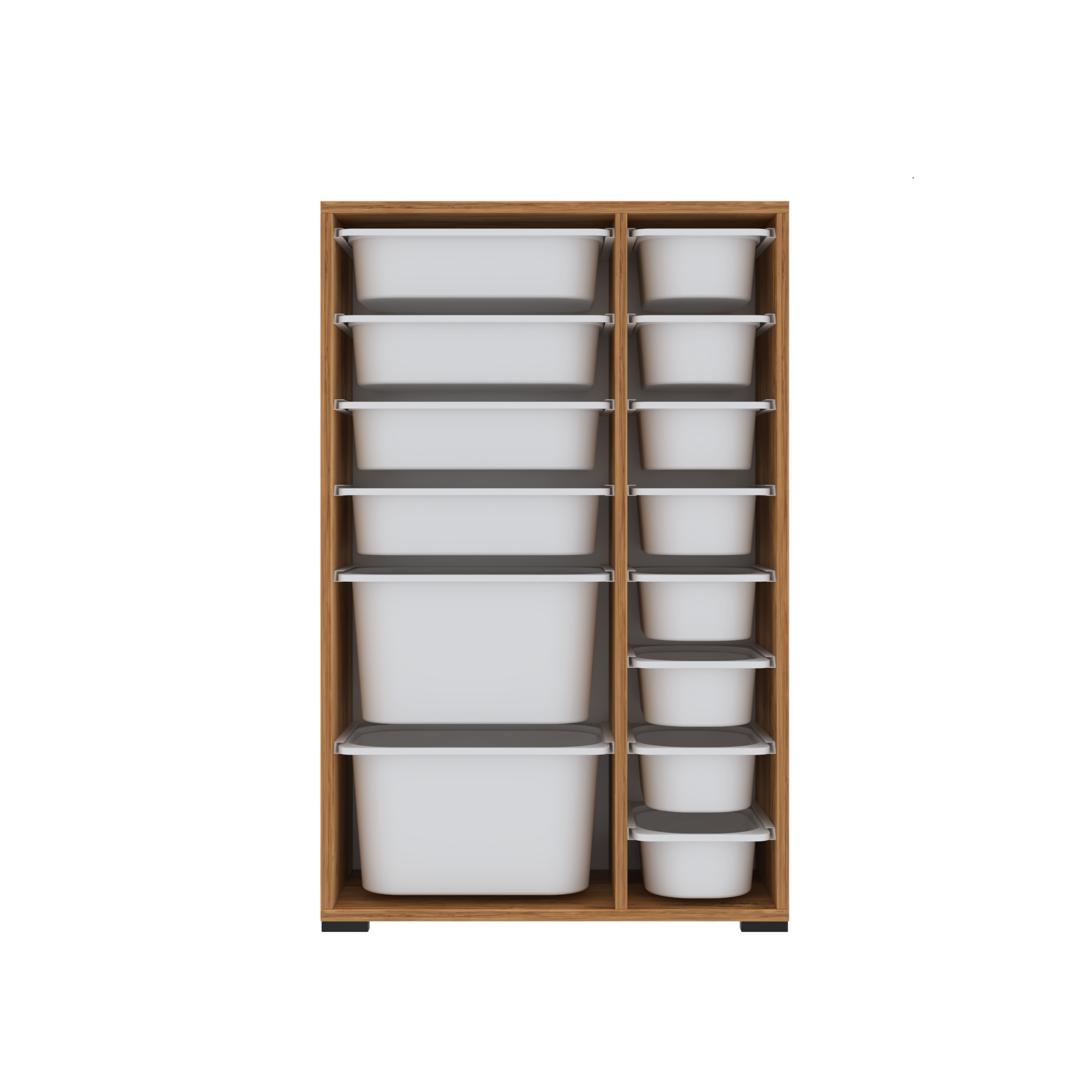 Rine 14 Sepetli Çok Amaçlı Oyuncak Dolabı Tropik Ceviz 2D4K8U