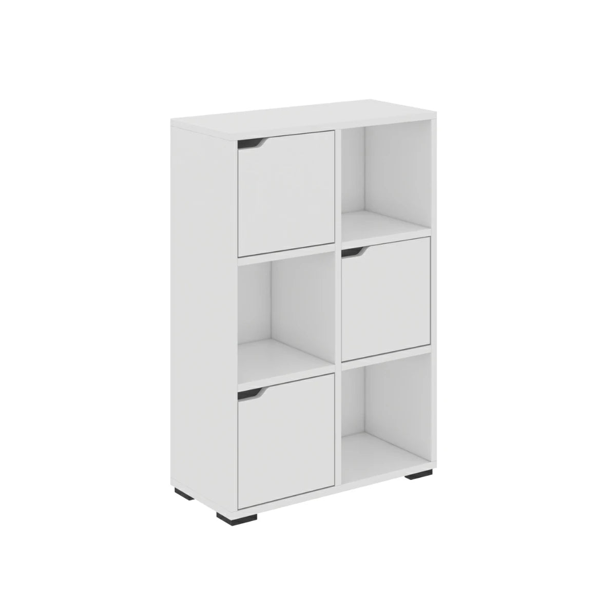 Vinesa Modern Kapalı Çok Amaçlı Kitaplık Mat Beyaz