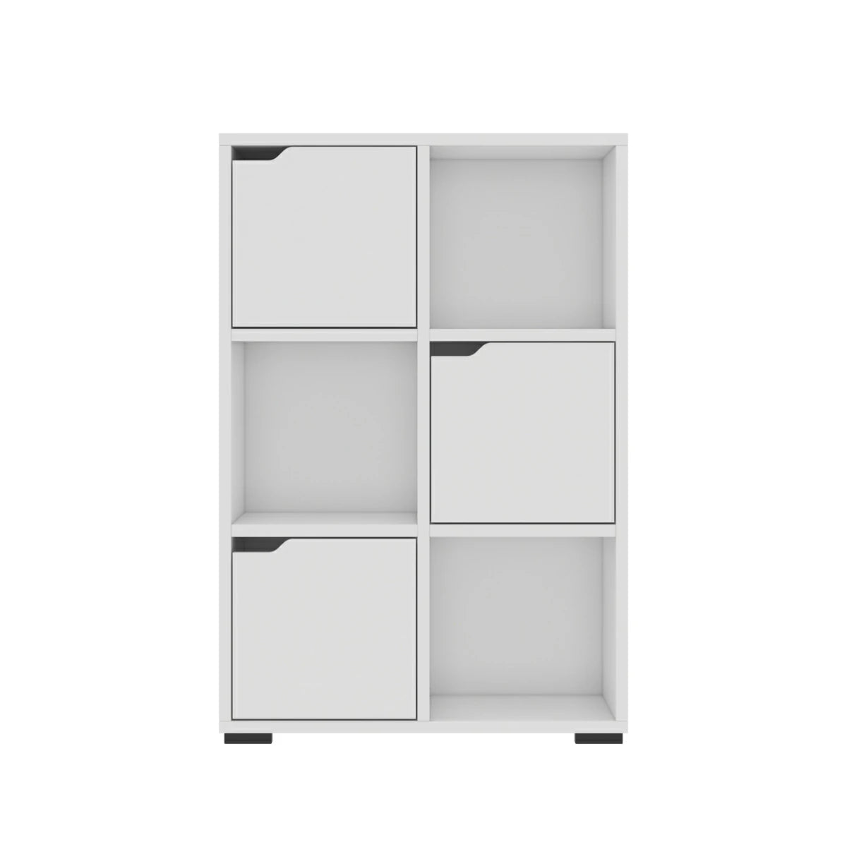 Vinesa Modern Kapalı Çok Amaçlı Kitaplık Mat Beyaz