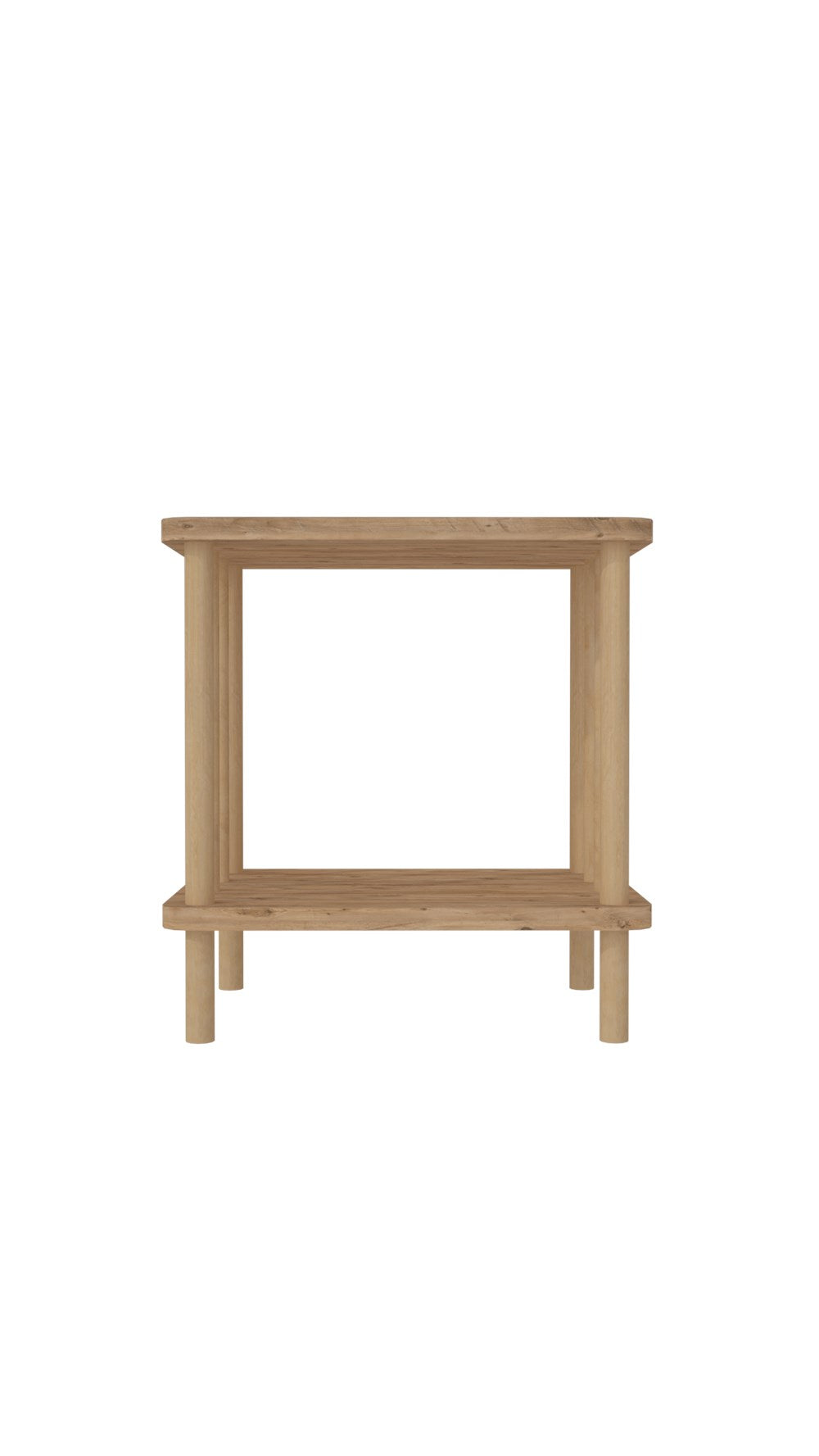 Uno Atlantik Çam Ahşap Dikdörtgen Çok Amaçlı Sehpa 2 Katlı