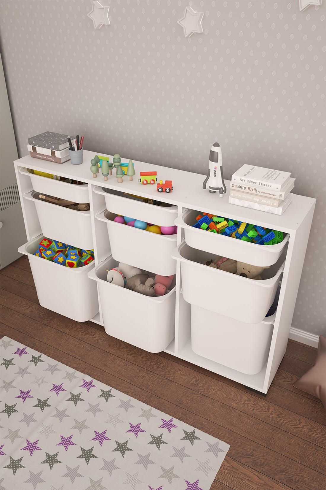 Bofi Ultra Çok Amaçlı Mutfak Dolabı, Kiler Dolabı 3+3+3 9 Sepetli