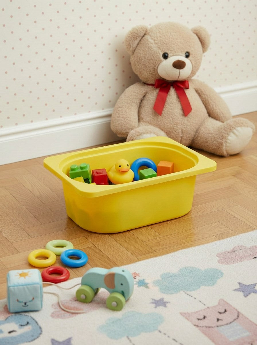 Sarı Mini Saklama Sepeti, Çok Amaçlı Dolaplarla Uyumlu