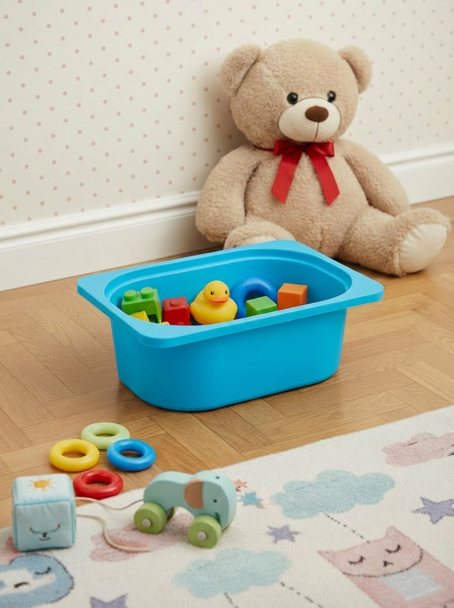 Pratico Mavi Mini Saklama Sepeti, Çok Amaçlı Dolaplarla Uyumlu