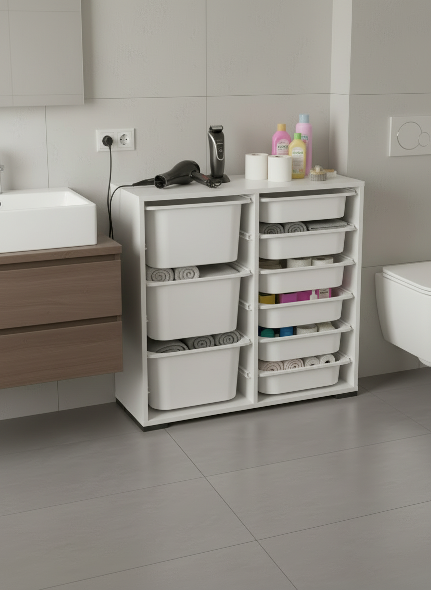 Carla 9 Sepetli Çok Amaçlı Oyuncak Dolabı