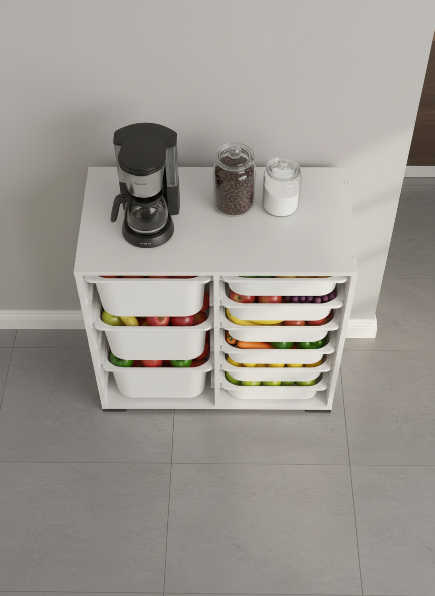 Carla 9 Sepetli Çok Amaçlı Oyuncak Dolabı