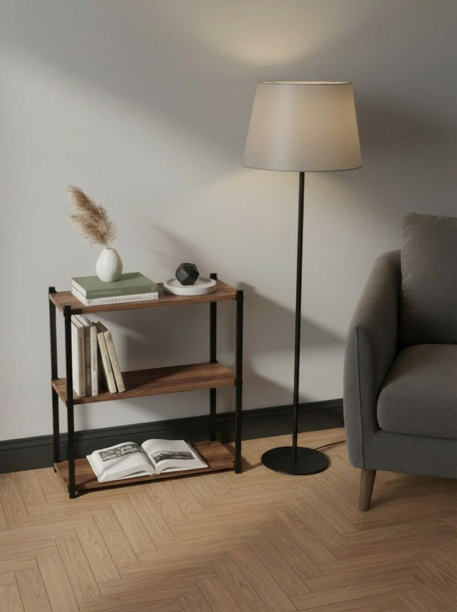 Orion 3 Raflı Metal Çok Amaçlı Kitaplık Tropik Ceviz