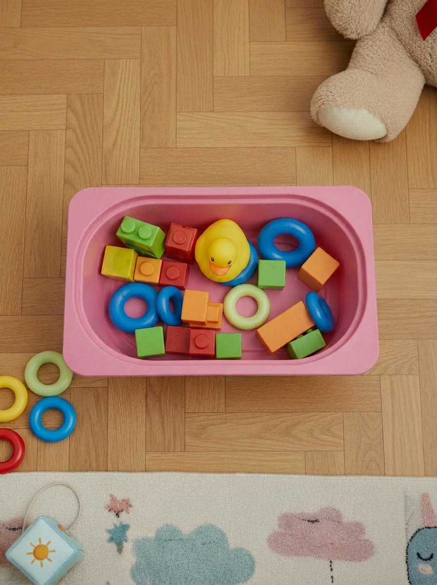 Pratico Pembe Mini Saklama Sepeti, Çok Amaçlı Dolaplarla Uyumlu