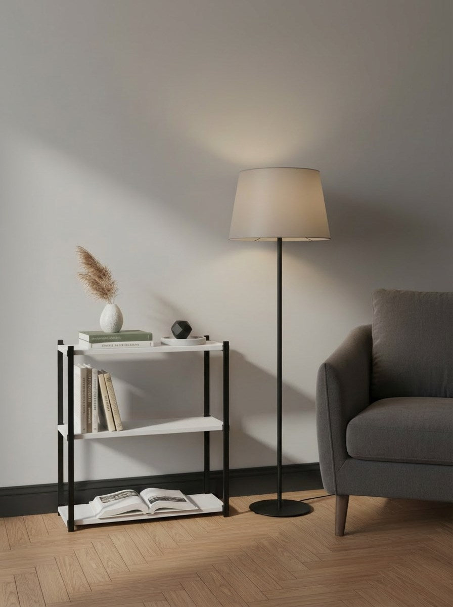 Orion 3 Raflı Metal Çok Amaçlı Kitaplık Beyaz