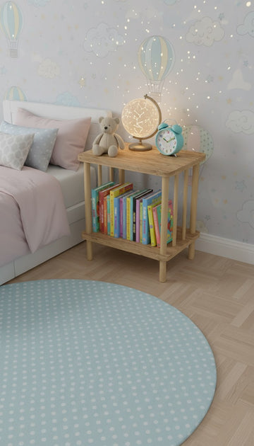 Uno Atlantik Çam Ahşap Dikdörtgen Çok Amaçlı Sehpa 2 Katlı