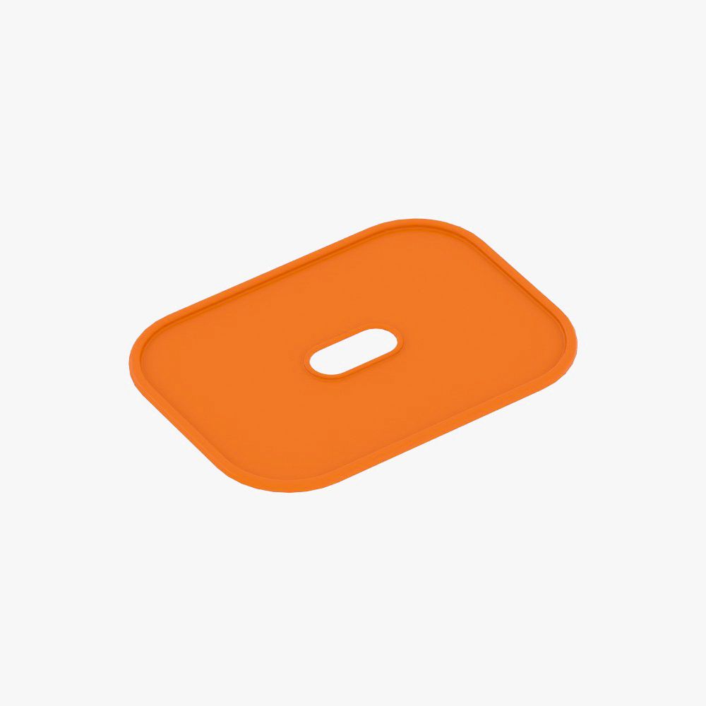 5 Adet Turuncu Kapaklı Çok Amaçlı Saklama Kutusu - Oyuncak Sepeti 5ks5k